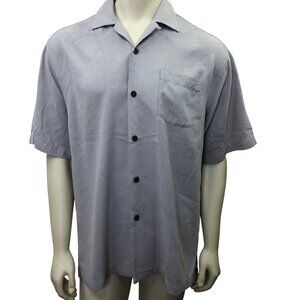 Tommy Bahama Mens Original Fit‎ 100% Silk Short Sleeve Button-Up Shirt Md
